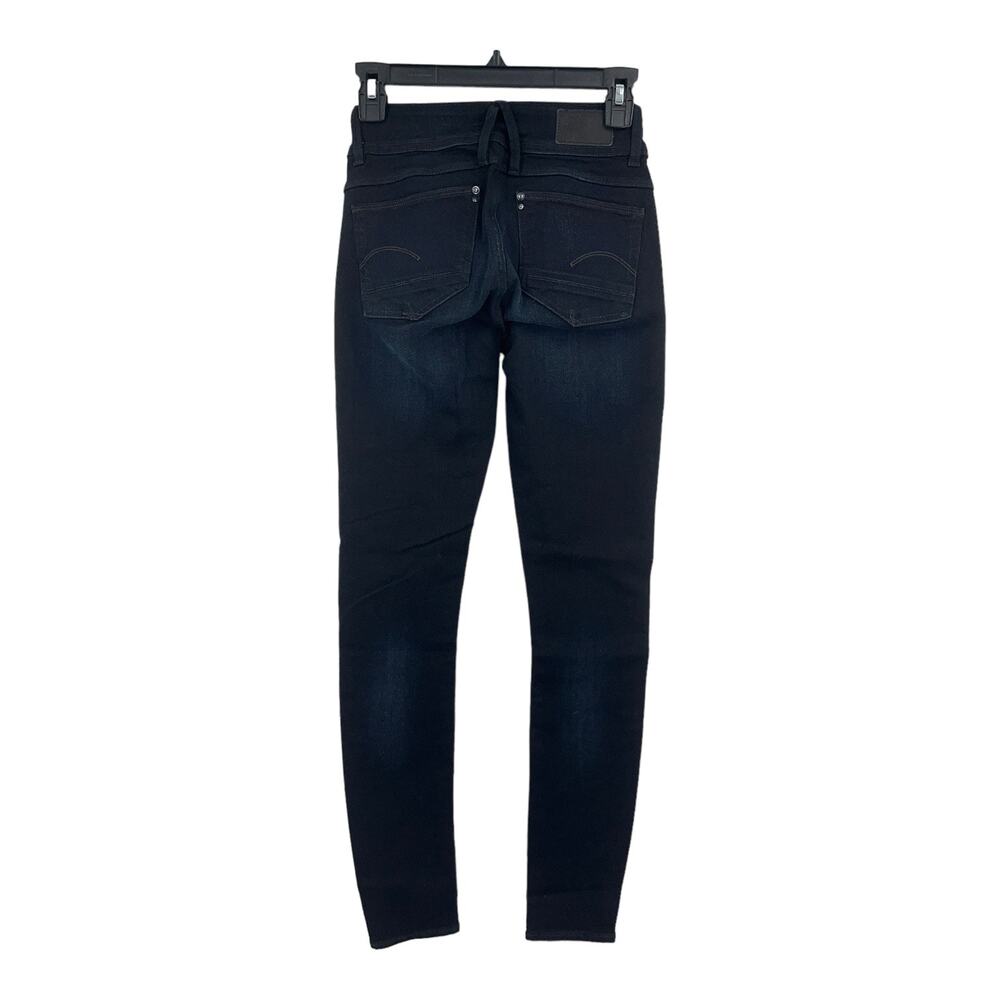 G-Star Raw jeans Lyn mid waist skinny dark blue size 24x32 - Picture 4 of 6